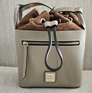 Dooney & Bourke Drawstring Bucket Bag | Leather & Suede | Crossbody NWOT